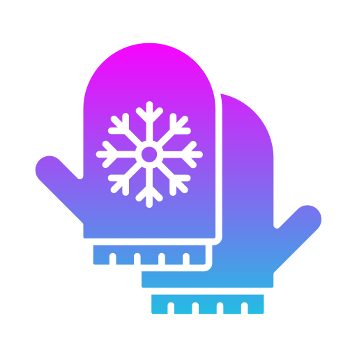 Зимние перчатки Generic gradient fill иконка