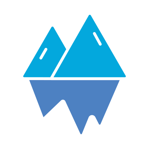 góra lodowa Generic color fill ikona