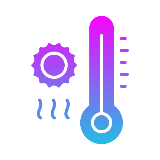 Heat wave Generic gradient fill icon