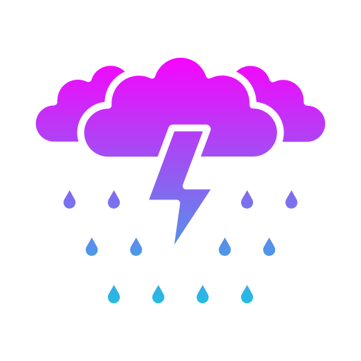 雨 Generic gradient fill icon