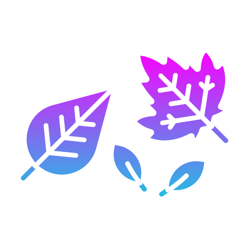 가을 나무 잎 Generic gradient fill icon