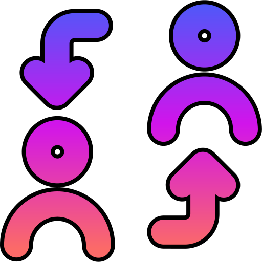 Exchange Generic gradient lineal-color icon