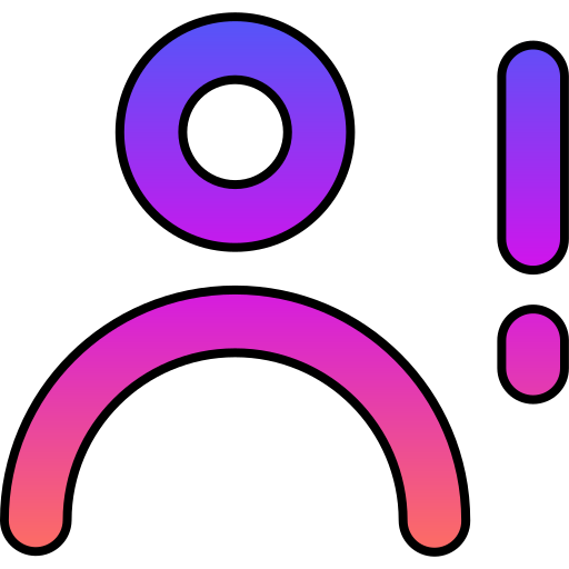 Exclamation Generic gradient lineal-color icon