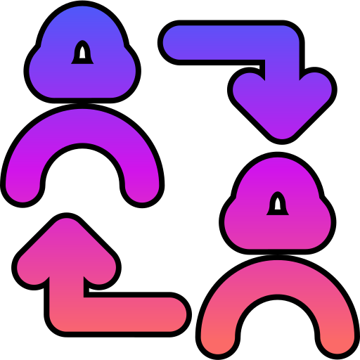 교환 Generic gradient lineal-color icon