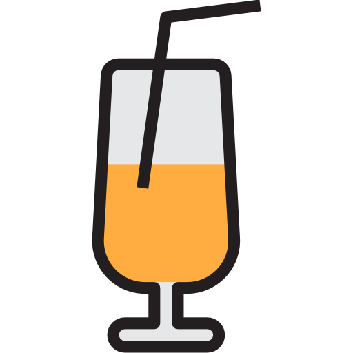 zumo de naranja Catkuro Lineal Color icono