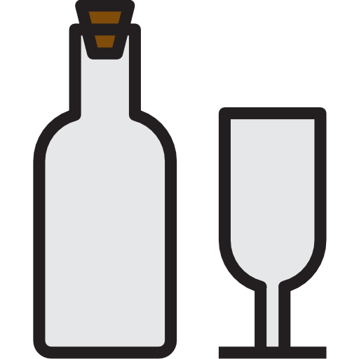 Бутылка вина Catkuro Lineal Color иконка