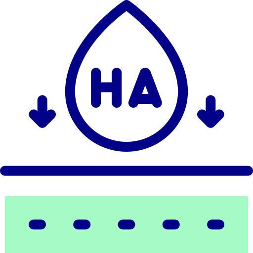히알루론산 Detailed Mixed Lineal color icon