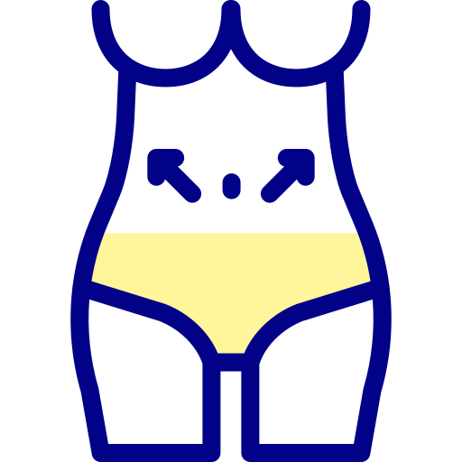 허리 Detailed Mixed Lineal color icon
