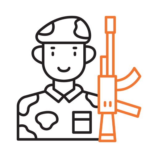 Soldier Generic color outline icon