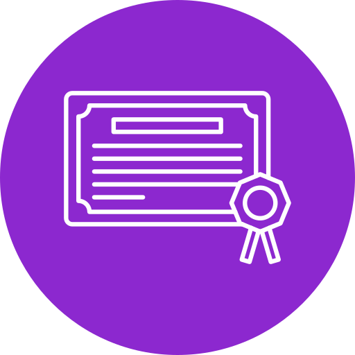 Certificate Generic color fill icon