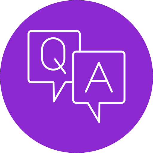 Q and a Generic color fill icon