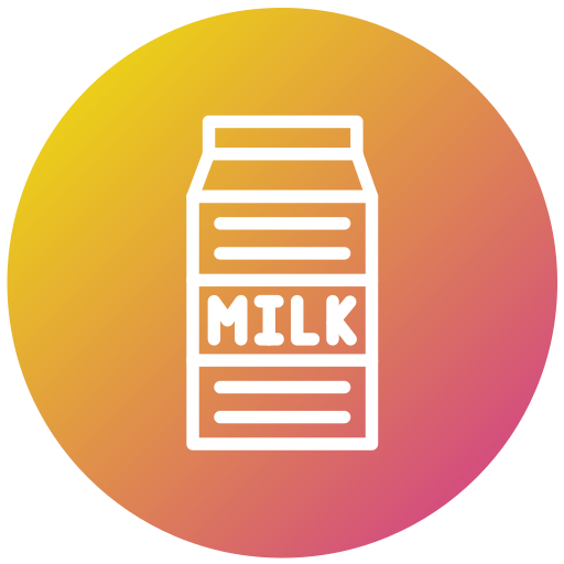 cartón de leche Generic gradient fill icono