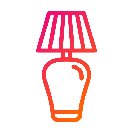 lâmpada de mesa Generic gradient outline Ícone