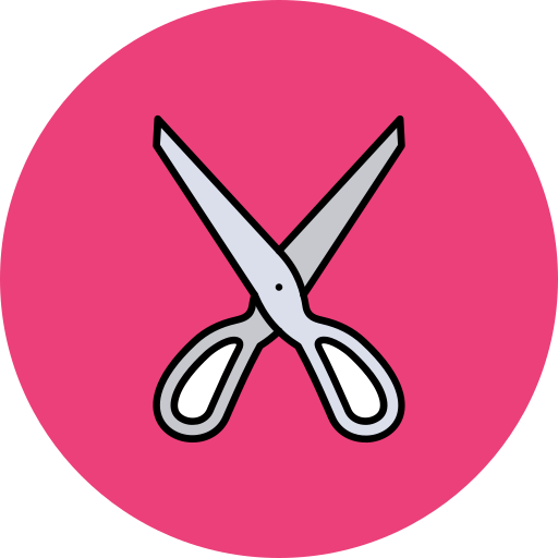 cortar con tijeras Generic color lineal-color icono