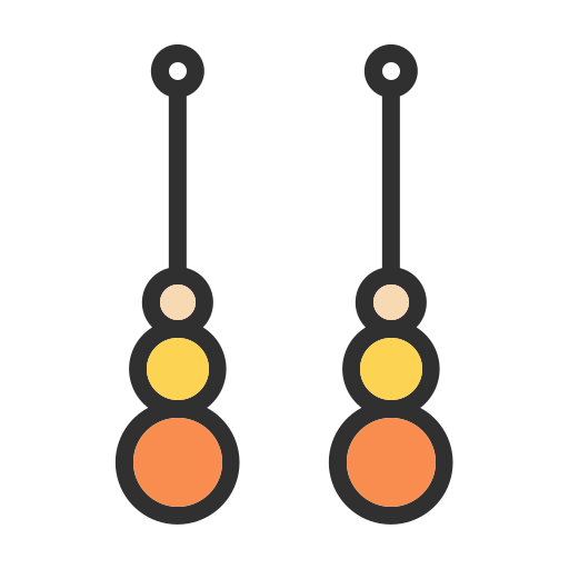 kolczyki Generic color lineal-color ikona