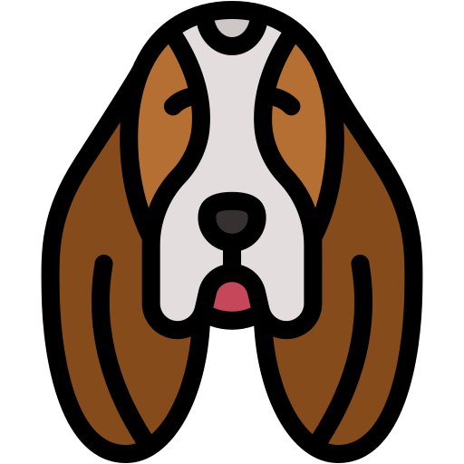 basset hound Generic color lineal-color Icône
