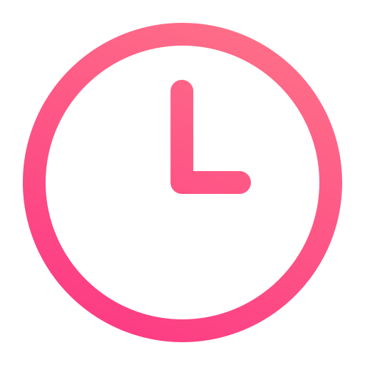 orologio Generic gradient outline icona