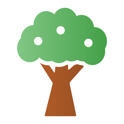 Árbol Generic gradient fill icono