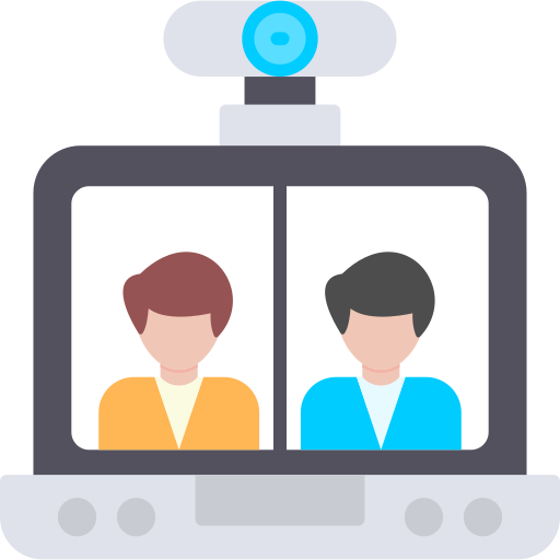 videoconferentie Generic color fill icoon