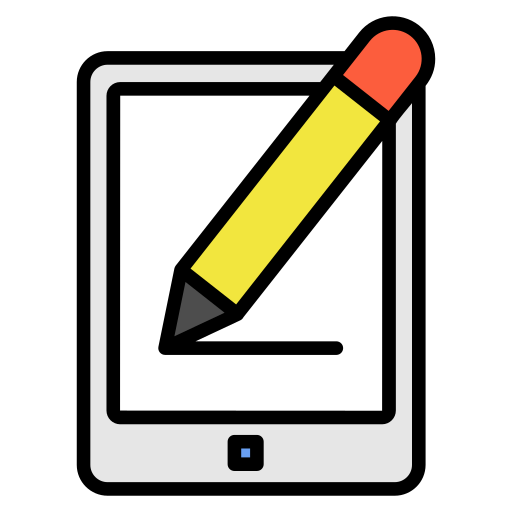 tableta de dibujo Generic color lineal-color icono