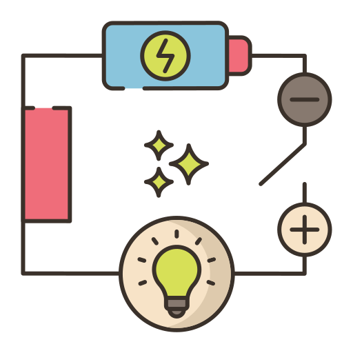 circuit électrique Generic color lineal-color Icône