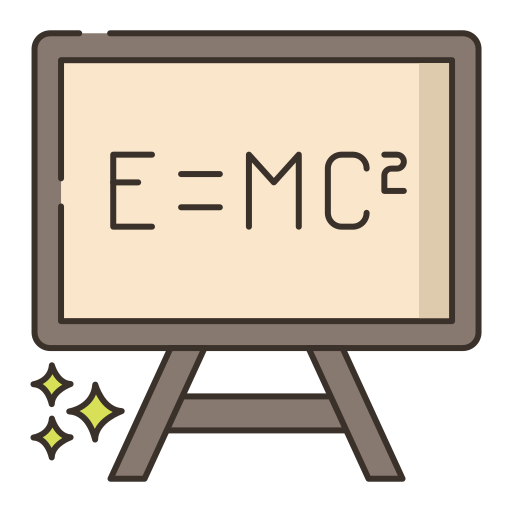 e=mc² Generic color lineal-color icoon