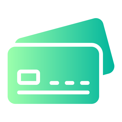 신용 카드 Generic gradient fill icon