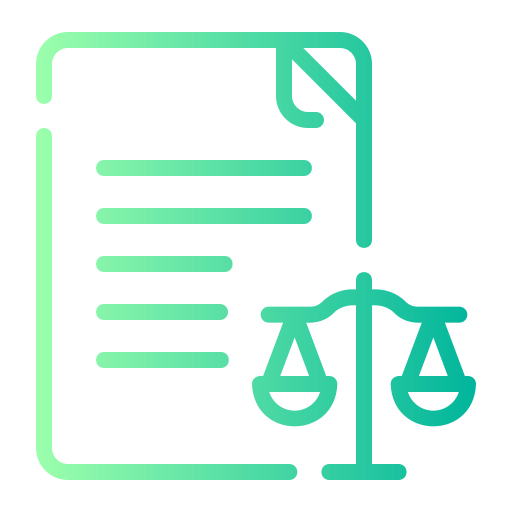 Legal paper Generic gradient outline icon