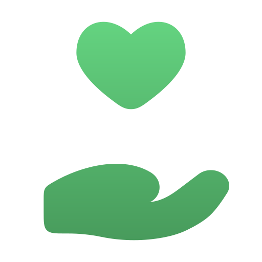 Hand heart Generic gradient fill icon