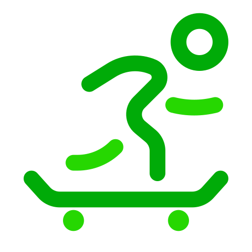 スケートボード Generic color outline icon