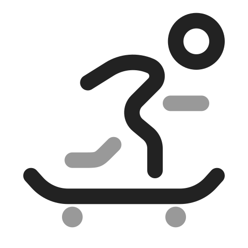 스케이트보드 Generic color outline icon