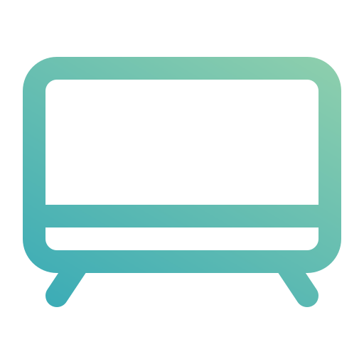 tv Generic gradient outline icon