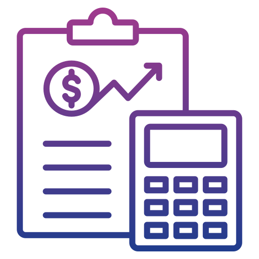 Financial planning Generic gradient outline icon
