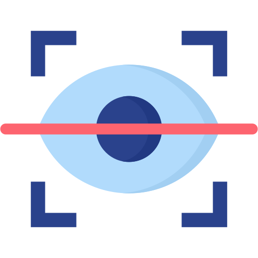 escaneo de retina Generic color fill icono