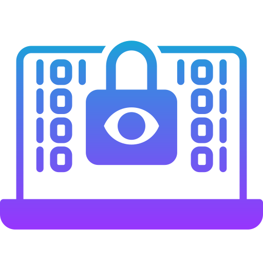 prywatność w internecie Generic gradient fill ikona
