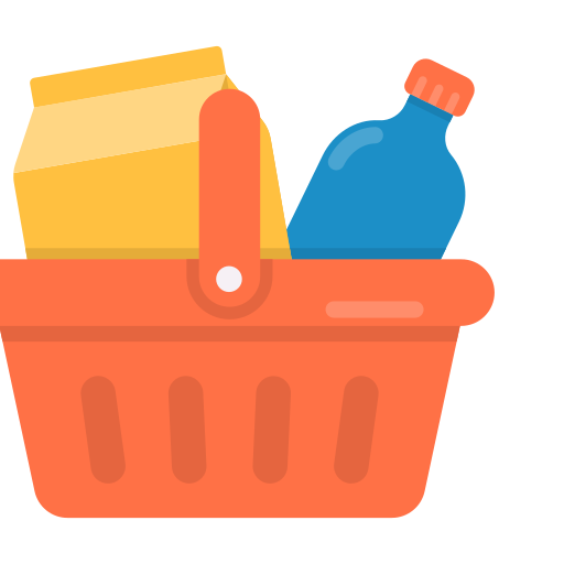 Grocery basket Generic color fill icon