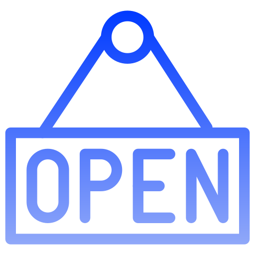 open Generic gradient outline icoon