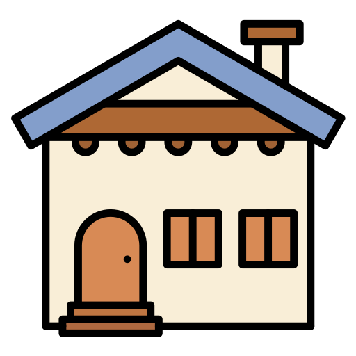 Cottage Generic color lineal-color icon