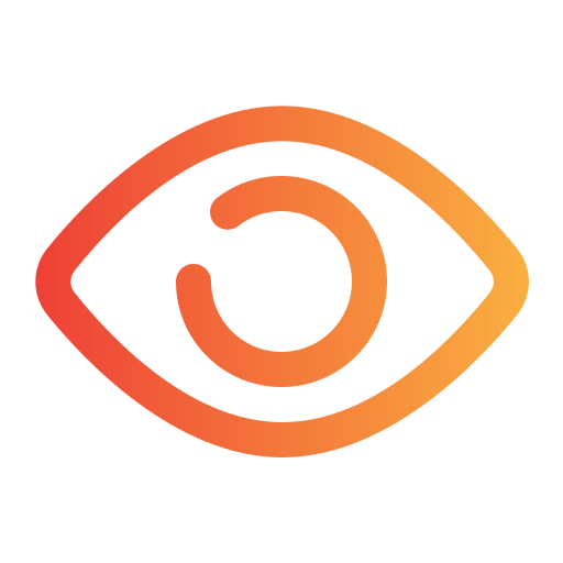 oog Generic gradient outline icoon