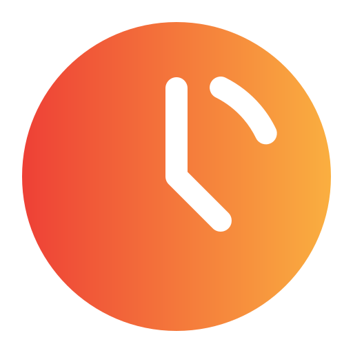 Time Generic gradient fill icon