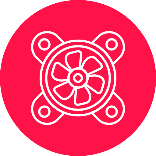 Cooling fan Generic color fill icon