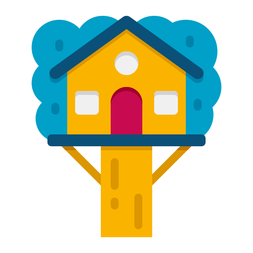 樹上の家 Generic color fill icon