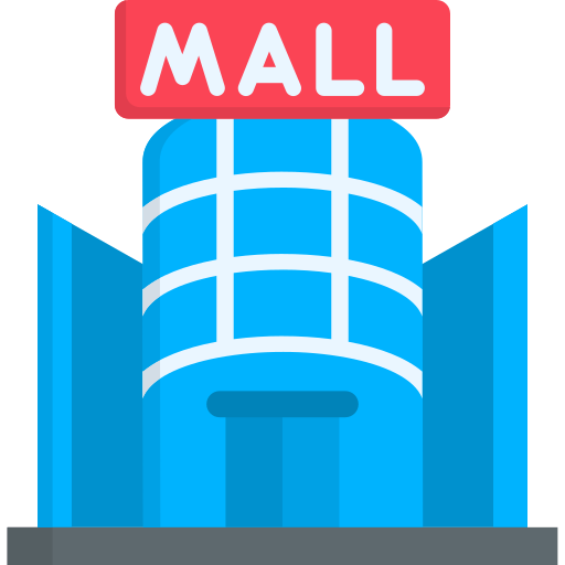 centro commerciale Generic color fill icona
