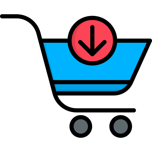 wózek sklepowy Generic color lineal-color ikona
