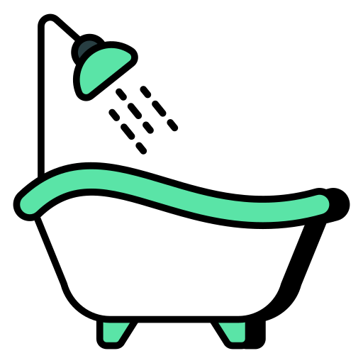tina de baño Generic color lineal-color icono