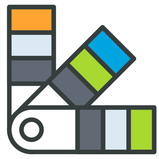 farbmuster Generic color lineal-color icon