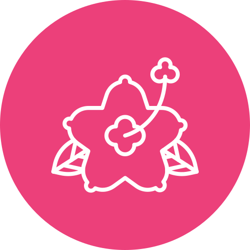Hibiscus Generic color fill icon