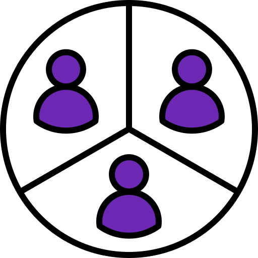 Customer segment Generic color lineal-color icon