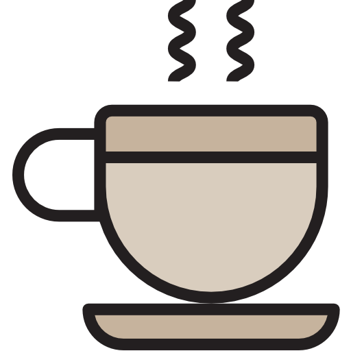 taza de café Catkuro Lineal Color icono