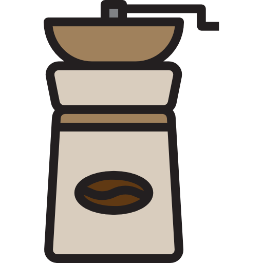 molinillo de cafe Catkuro Lineal Color icono